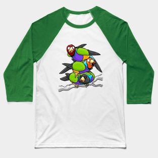 Gouldian Finches Tower Baseball T-Shirt